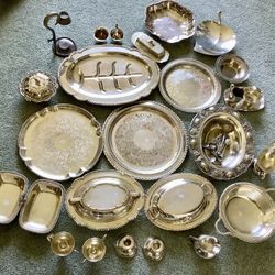 Silver, Mostly Plated,  Excellent 
