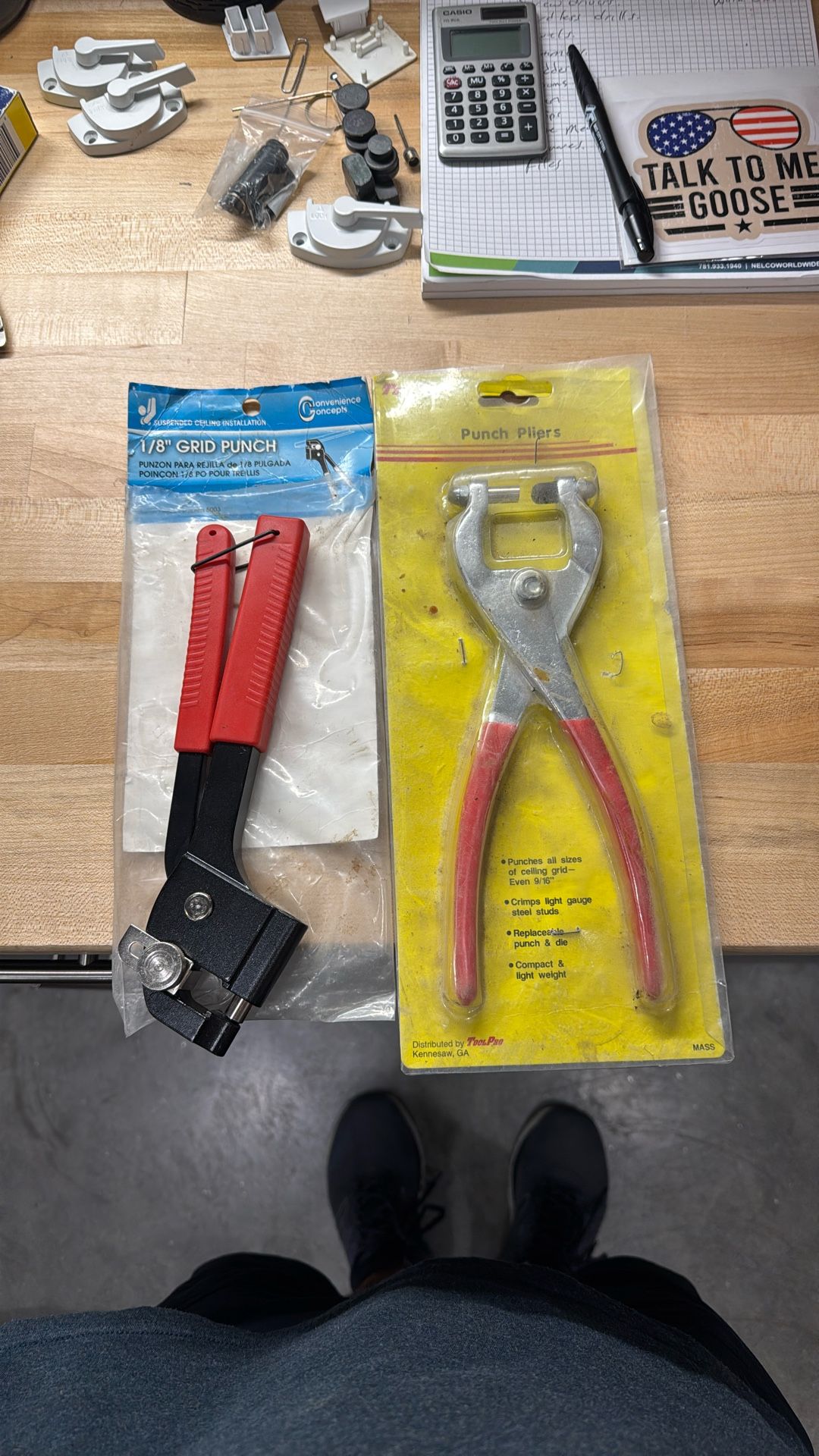 Punch Pliers And Grid Punch