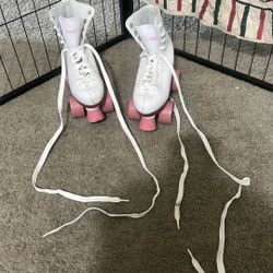 White Old Kids Skates