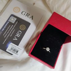 1 Ct Moissanite S925 Silver Wedding Ring