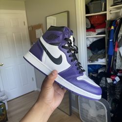 Jordan 1 Court Purple