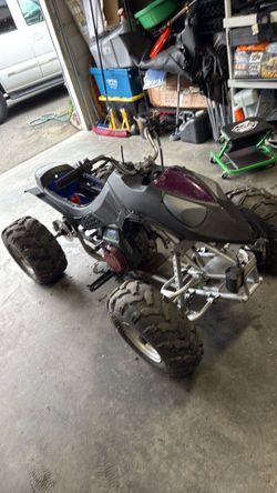 Lowered quad frame with 196cc engine