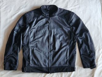 Harley Davidson Riding Gear Mesh Armor Willie G Skull Reflective Jacket  Size M