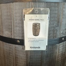 Whiskey Barrel Table