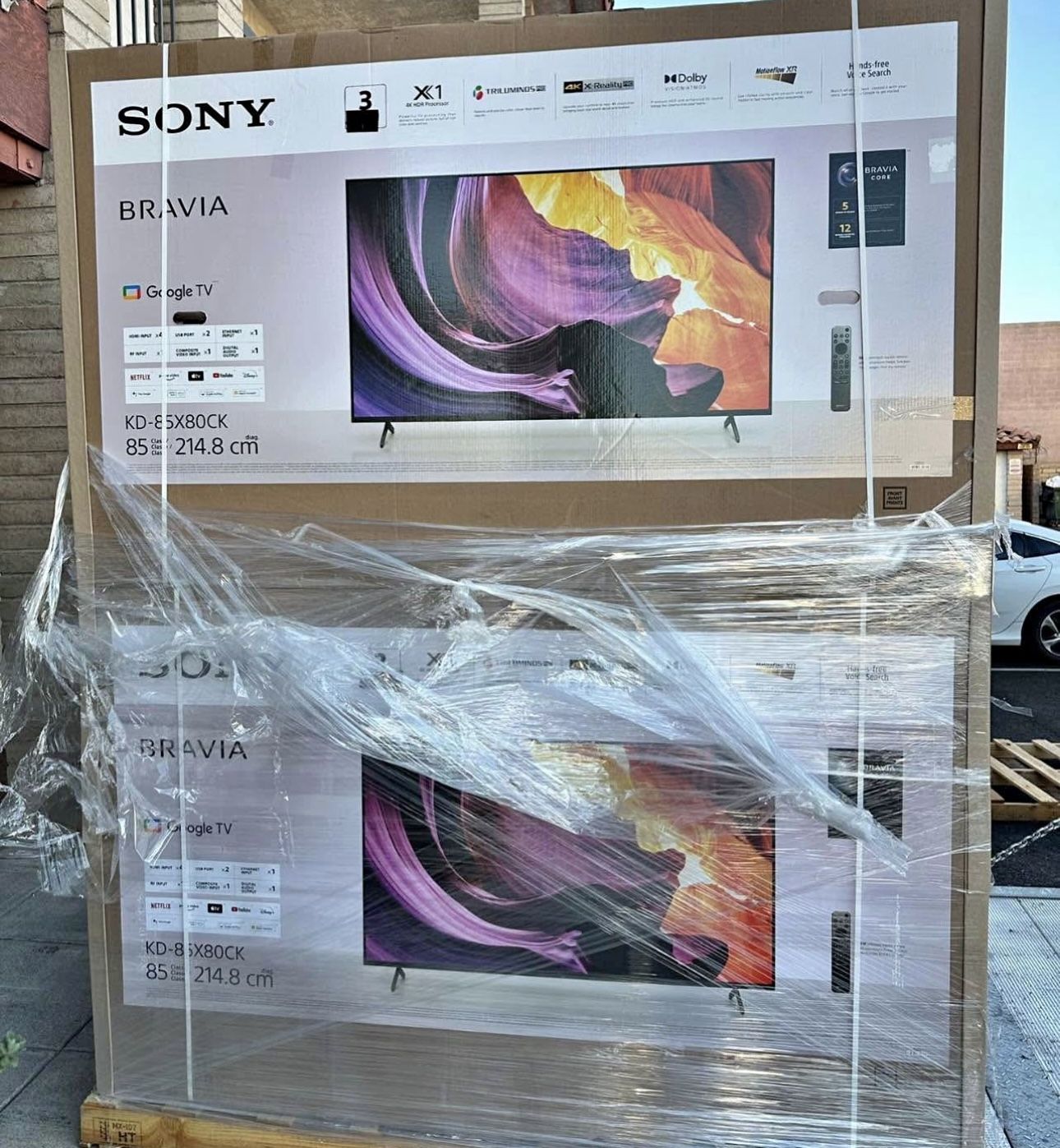 85” Sony Bravía Smart 4K TV 120Hz X80K