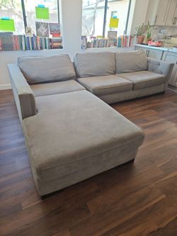 Two piece couch and lounger