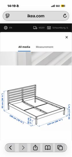 Queen bed frame