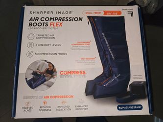 Sharper Image Air Compression Boots Flex Leg Recovery System