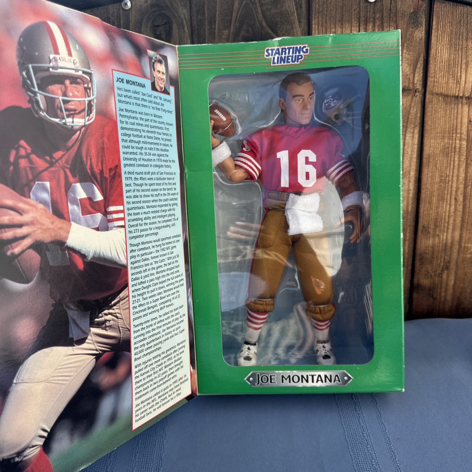 1997 Hasbro Starting Lineup Joe Montana 12-Inch Poseable Large-Size