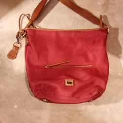 Downey& Bourke Desert Orange Nylon Purse