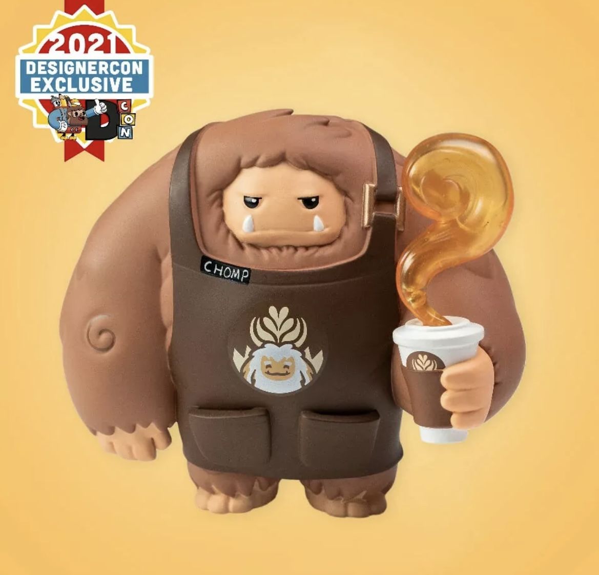 Barista CHOMP *MINT* 2021 DesignerCon Exclusive LE500 Abominable Toys Vinyl Coffee Starbucks