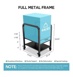 Under Desk Two-Tier Computer Stand