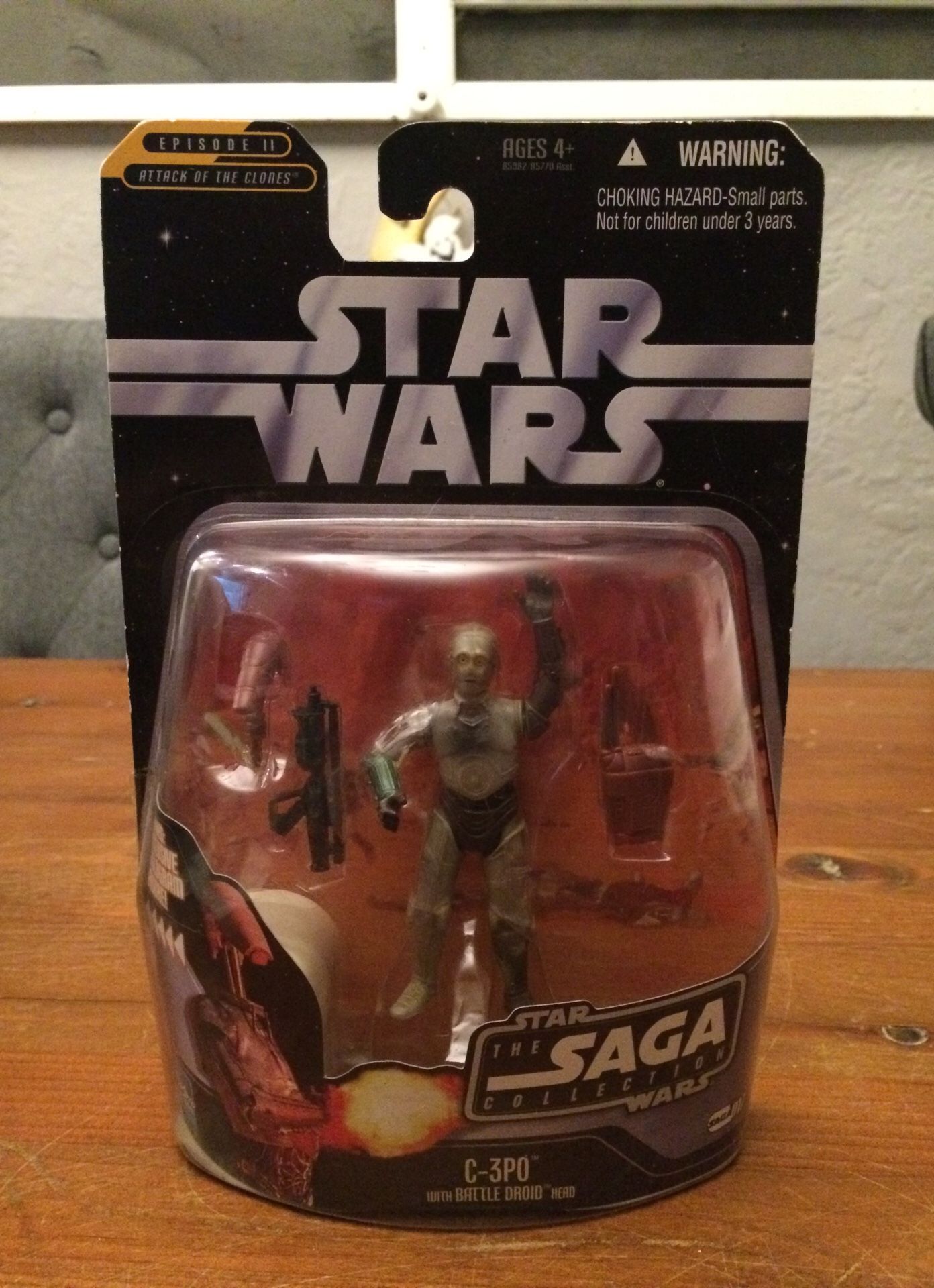 Star Wars The Saga Collection #17 Episode II Attack of the Clones C-3PO with Battle Droid head action figure