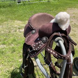 Western Pony Saddle Set 10 In Seat