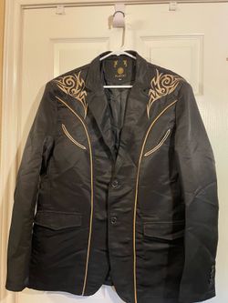 PLATINI Men’s black Wenster blazer like new conditions use one time