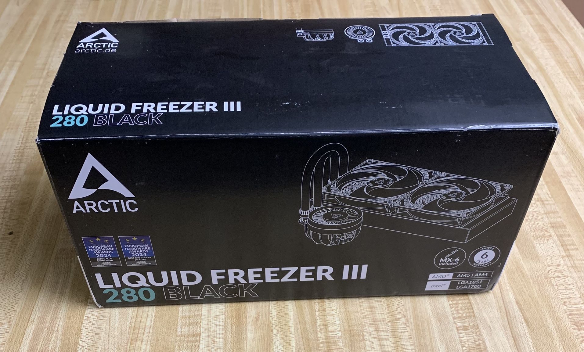 Arctic Liquid Freezer III 280MM Black Liquid CPU Cooler New
