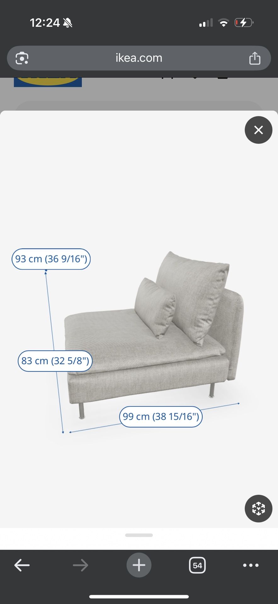 Ikea Söderhamn Sofa-section