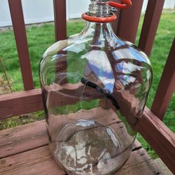 2001 Vintage 7 Gallon Heavy Glass Carboy Mexico VR Vidriera Los Reyes