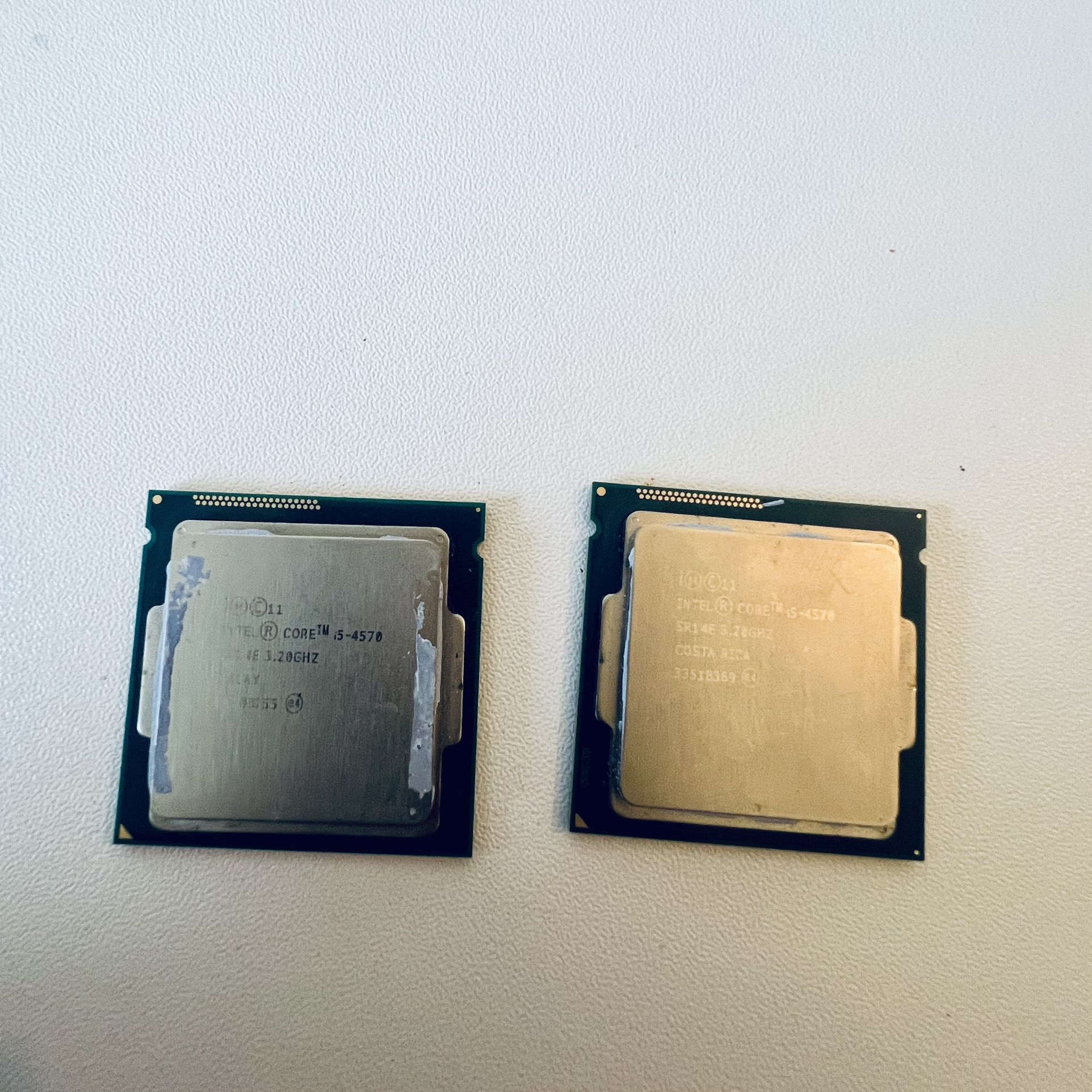 TWO Intel Core i5-4570 SR14E 3.20 GHz CPU