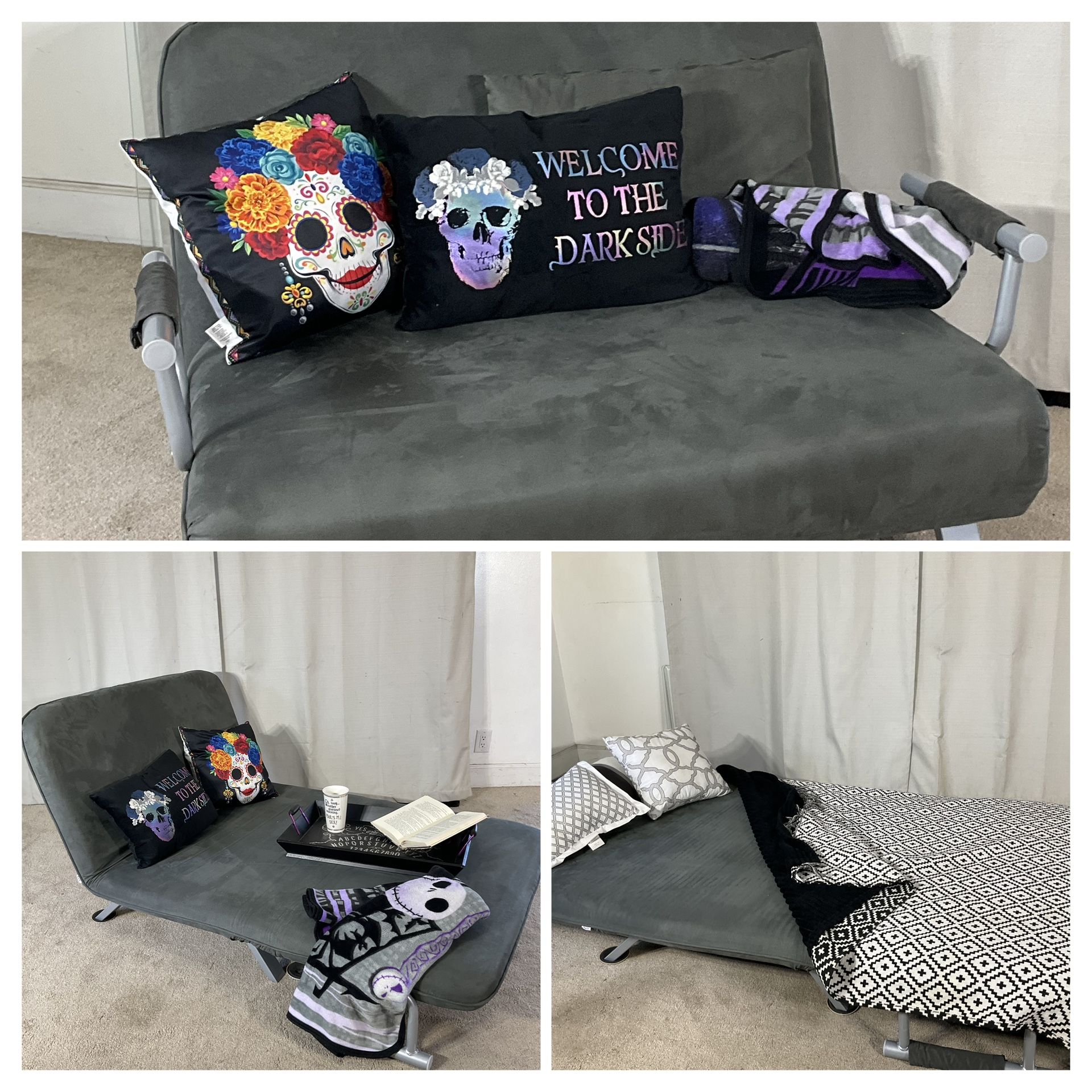 Convertible Sofa Sleeper / 2 In 1 Fold Out Sofa Bed / Modern Futon / Folding Chair to Pull Out Bed / Sofa-Cama Doblable