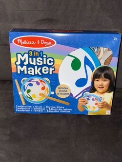 New Melissa & Doug 3 In 1 Music Maker