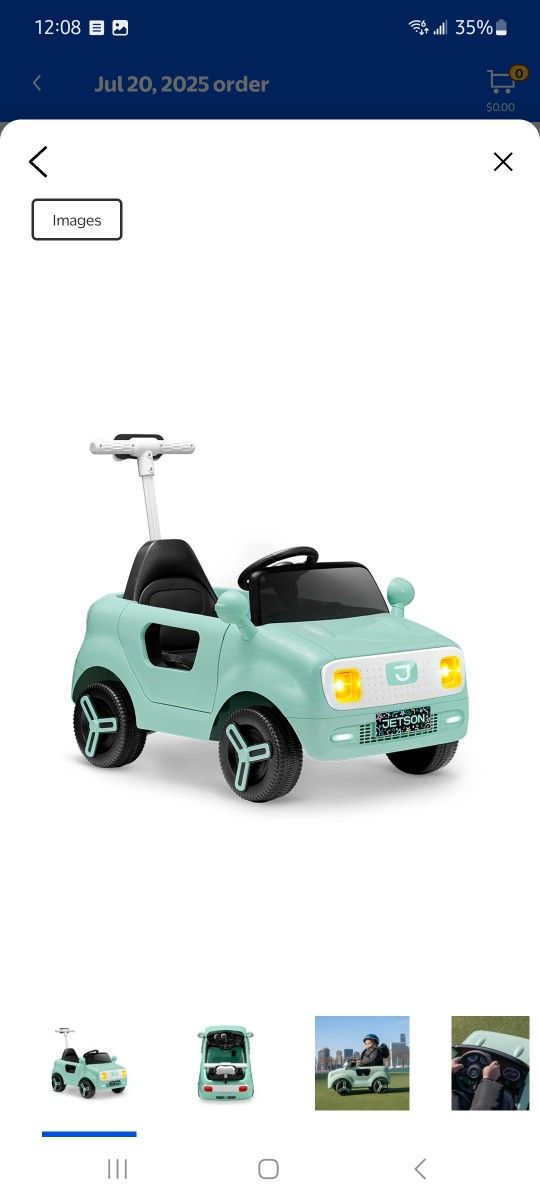 Jetson Electric Ride On Push Car