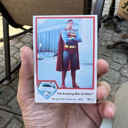 The Amazing Man Of Steel Card
