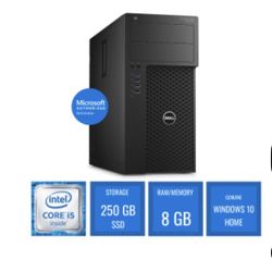 Dell Precision 3620 Desktop Quad Core 6th Gen 500 GB SSD, 8GB Ram, Win 10 Pro