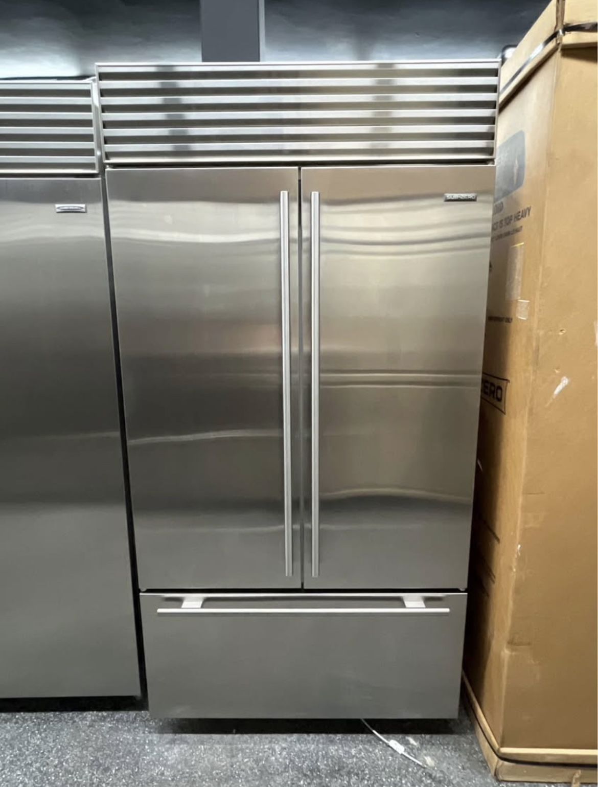 Sub Zero Built In 42” French Door Refrigerator Stainless Steel