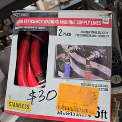 Washing Machine Hot & COLD water Hose 