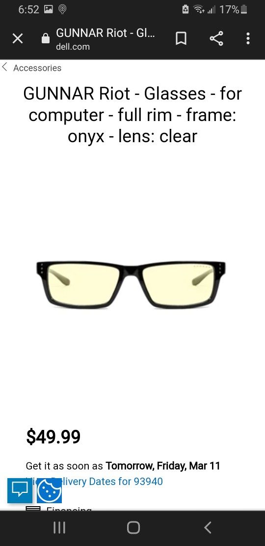 New Gunnar Gamer/Computer Glasses