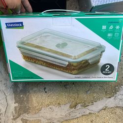 Glass lock Container 