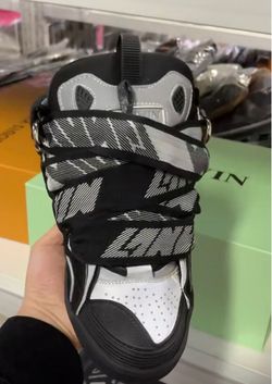 Lanvin Curb Sneakers Black White
