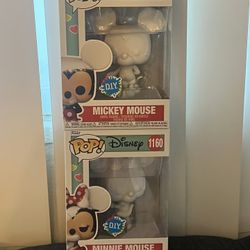 Mickey & Minnie DIY Funko Pop New $20 Each