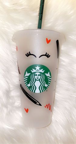 Customized Makeup Starbucks Cup