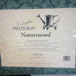 Pfaltzgraff Naturewood 20pcs Dinnerware Set New
