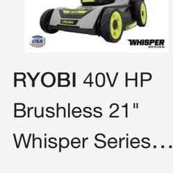 Ryobi cordless Lawnmower 