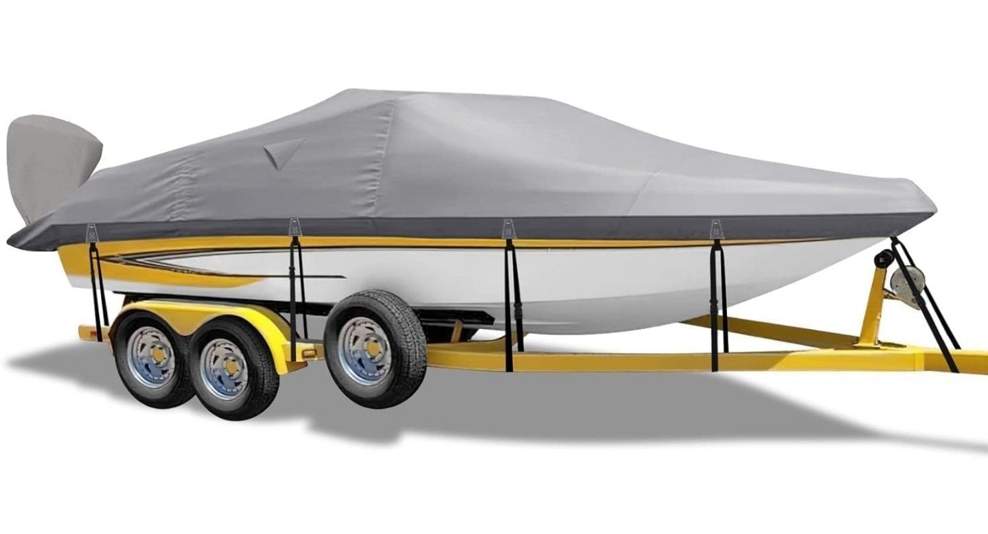 Bass Boat Cover Waterproof 17-19ft - NEW