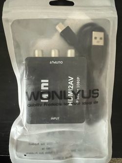 WONIUS HDMI to AV Converter 1080P HDMI to RCA Adapter – New Sealed