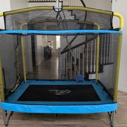 3 In 1 Trampoline With Net And Upgraded Swing