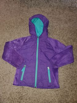 Girl's purple Snozu jacket - size S (7/8)