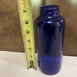 Vintage Cobalt Blue Glass Bottle
