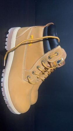 Size Thirteen (13) Men's Brahma Work Boots In Beige - Worn Once