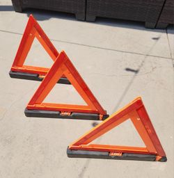 3 Pack Warning Triangle Reflective Warning Road Safety Triangle Kit
