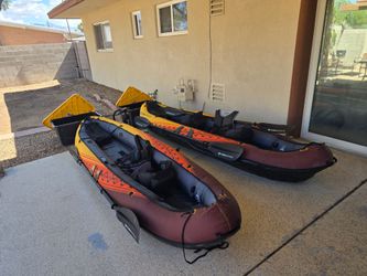 2 inflatable Kayaks.