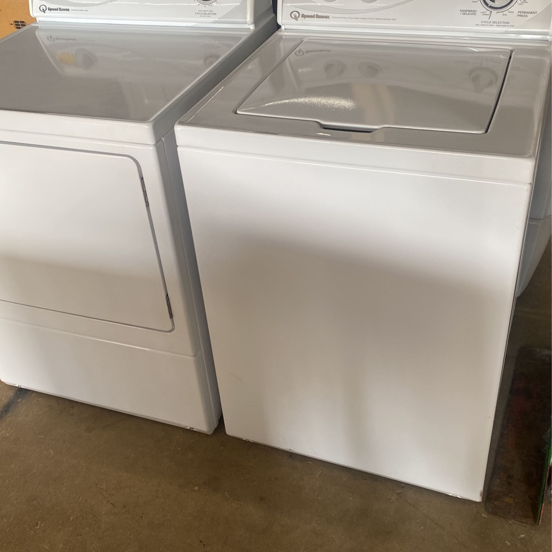 Speed Queen Washer. And Electric Dryer Set
