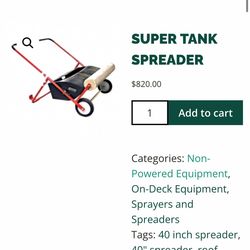 Super Tank Spreader For Roof Coatings