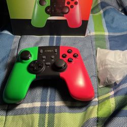 Controller for Nintendo Switch, STOGA Wireless Pro Controller Compatible with Nintendo Switch Supporting Gyro Axis Function & Dual Shock(Green&Pink)