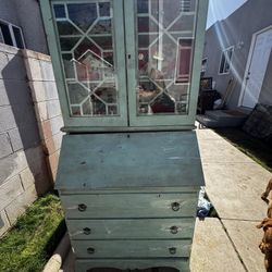 Vintage China Cabinet/Secretary Desk $50 OBO