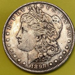 1898 UNITED STATES SILVER “MORGAN” DOLLAR